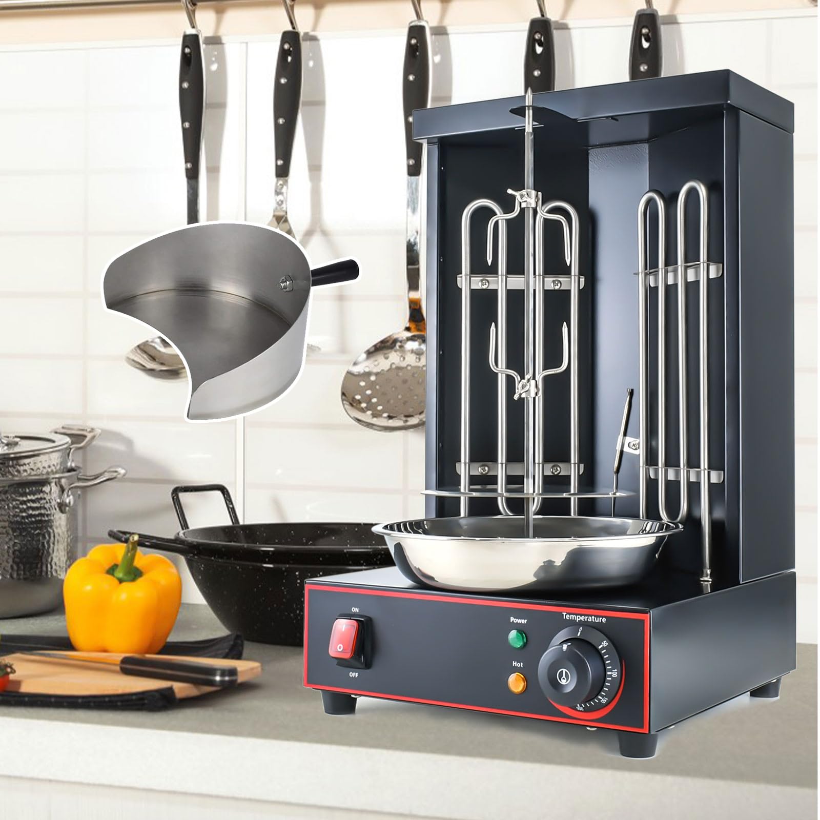 Máquina Elétrica Shwarma Li Zhen Máquina Vertical Doner Kebab